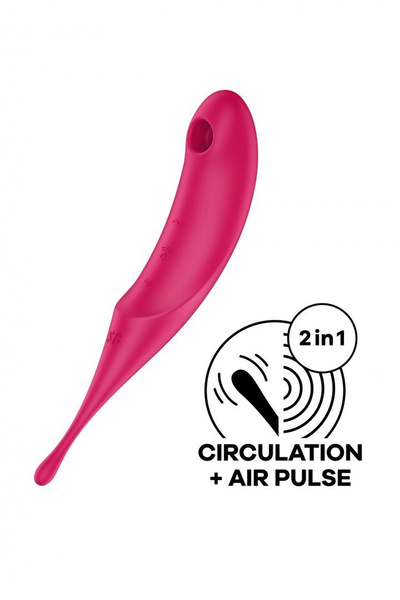 Multifunctional Vibrator Twirling Pro Red Satisfyer