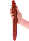 Podwójne Dildo Toyjoy Get Real Silicone Foreskin Double Dong 35Cm TOYJOY