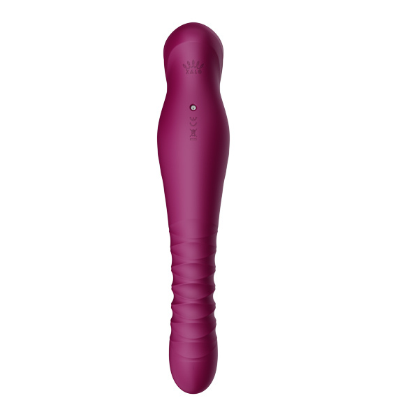 King Vibrating Thruster Velvet Purple Zalo