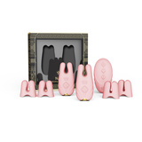 Vibrating Nipple Clamps Nave Coral Pink Zalo