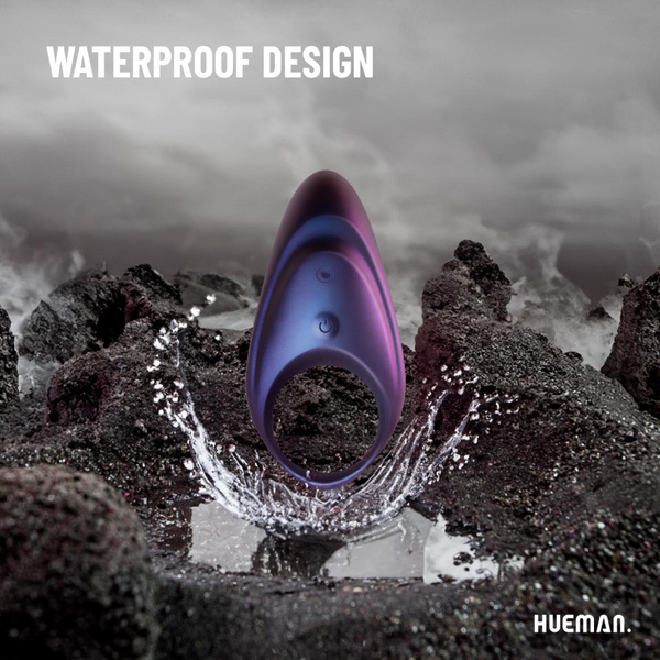 Pierścień Erekcyjny Neptune Vibrating Cock Ring + Remote Hueman