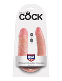 Podwójne Dilda Cieliste 35Cm U-Shaped Medium Double Trouble King Cock