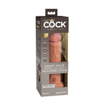 Wibrujące Dildo King Cock Elite Silicone Dual Density Cock 8 Pipedream