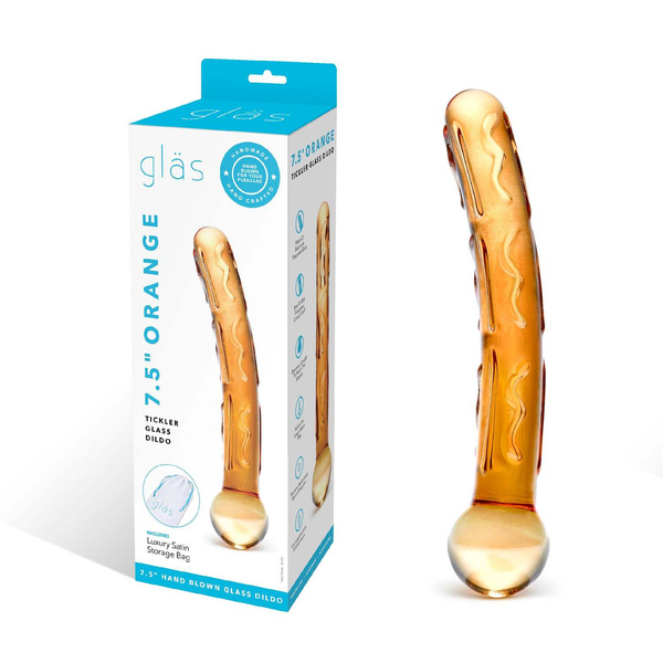 Glas - Orange Tickler Glass Dildo