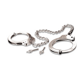 Fetish Fantasy Series Metal Leg Cuffs Silver