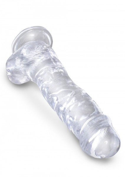8 Inch Cock With Balls Transparant King Cock