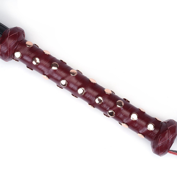 Pejcz Wine Red Deluxe Cow Leather Heavy Flogger Liebe Seele