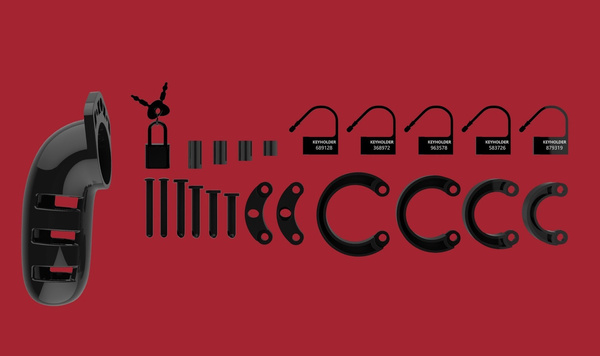 Chastity Model 06 Black Pas Cnoty Czarny Man Cage