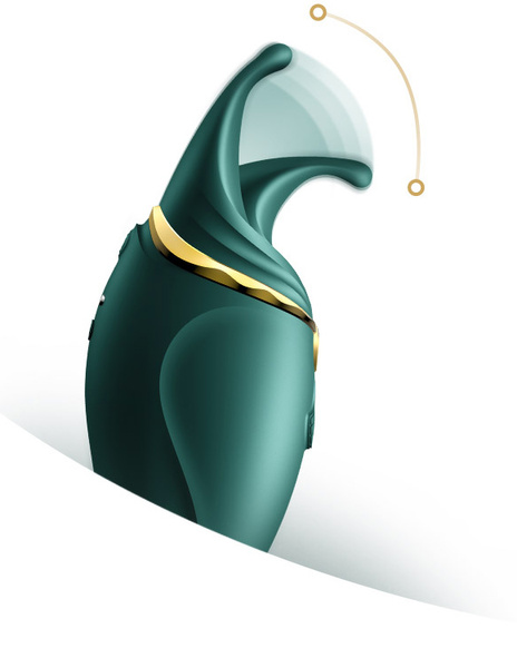 Wielofunkcyjny Wibrator Punktowy Hero Jewel Green Zalo