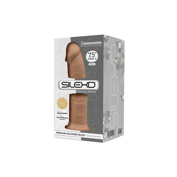 Silikonowe Dildo Model 2 19 Cm Carmel Silexd