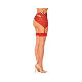 Obsessive S814 stockings red L/XL