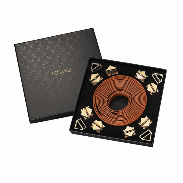 Zestaw Do Krępowania 8-Bondage-Straps Restraint Set Brown LOCKINK