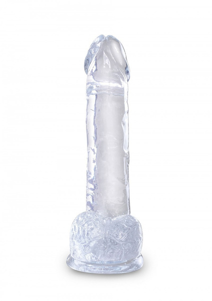 7 Inch Cock With Balls Transparant King Cock