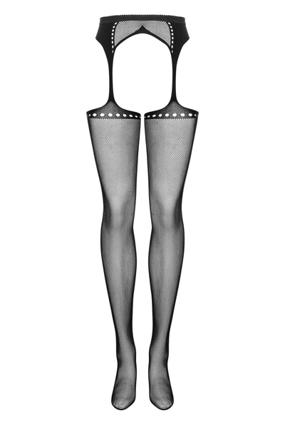 Garter Stockings S314 Czarne S/M/L Obsessive