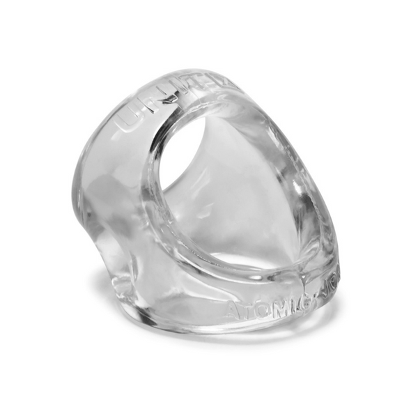 Pierścień na penisa i jądra Unit-X Cocksling Clear Oxballs