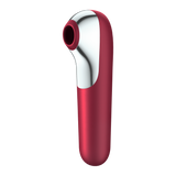 Stymulator łechtaczki z wibratorem Dual Love Red Satisfayer