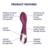Podgrzewany wibrator do punktu G Hot Spot Connect App Satisfyer