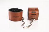 Brown Locking Cuffs Size L Primal Bond Whips