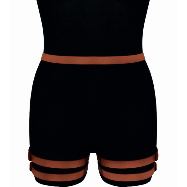 Brązowa Skórzana Uprząż Na Uda Amelia Karess