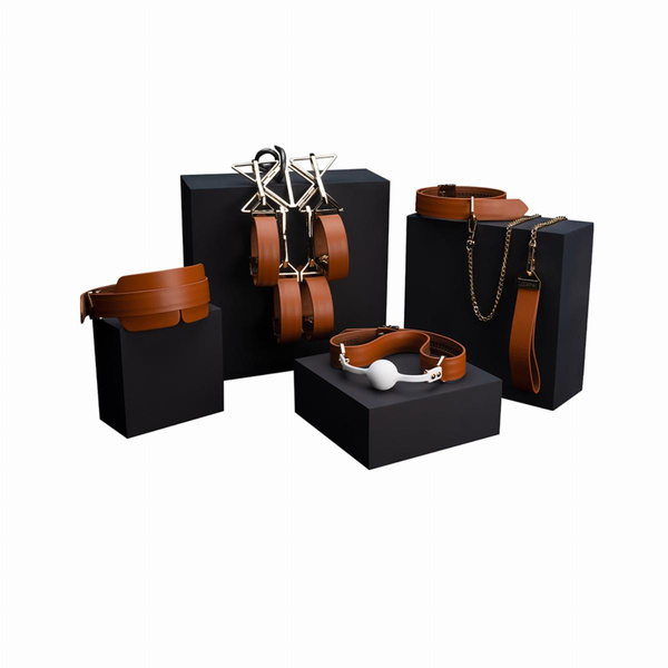 LOCKINK Bondage & Restraint Set Brown