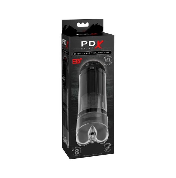 Masturbator Pdx Elite Extender Pro Vibrating Pump Clear Pipedream