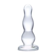 Szklana zatyczka z przewężeniami Glas Glass Butt Plug 10,2 cm