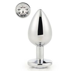 DREAMTOYS GLEAMING LOVE SILVER PLUG LARGE