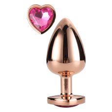 DREAMTOYS GLEAMING LOVE ROSE GOLD PLUG LARGE