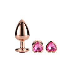 DREAMTOYS GLEAMING LOVE ROSE GOLD PLUG SET