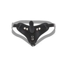 Czarna uprząż z dildem Taboom Strap-On Harness Black with Dong S