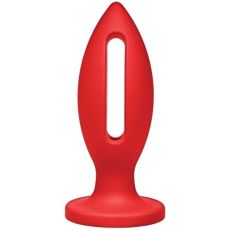 Kink Wet Works Lube Luge - Premium Silicone Plug 6" Red