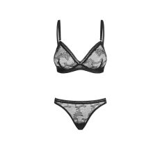 Petitenoir Set out of plunge underwired bra and thong S