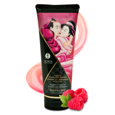 Jadalny krem do masażu o smaku malinowym Shunga Kissable Massage Cream Raspberry Feeling 200 ml