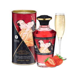 Shunga - Aphrodisiac Oil Sparkling Strawberry Wine 100 ml