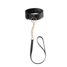 Bijoux Indiscrets - MAZE Wide Choker & Leash Black