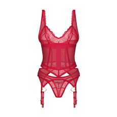 Obsessive lingerie set Cupide Desir corset and thong S/M