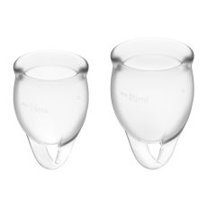 Satisfyer Feel Confident Menstrual Cup Set Transparent