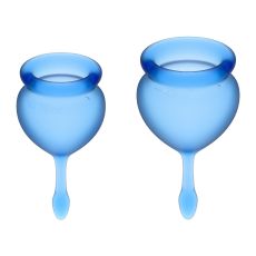 Satisfyer Feel Good Menstrual Cup Set Dark Blue