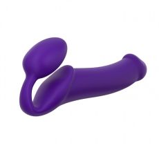 Podwójne dildo Strap-on-me Silicone bendable strap-on XL Purple