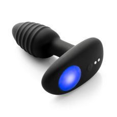 Interaktywny wibrujący korek analny Ohmibod Lumen Black Powered by KIIROO