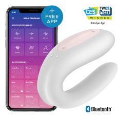 Satisfyer Double Joy White incl. Bluetooth and App