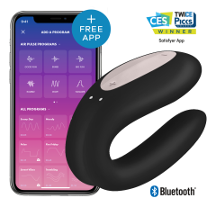 Satisfyer Double Joy Black incl. Bluetooth and App