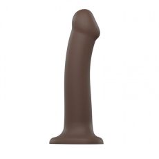 Silicone Bendable Dildo Double Density Chocolate L