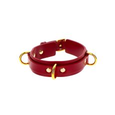 Taboom D-Ring Collar Deluxe Red