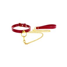 Taboom O-Ring Collar and Chain Leash Red