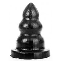 Anal plug AB95 Triple Pleasure S 17 x 10,5 cm All Black 