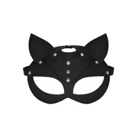 Leather mask Selina black