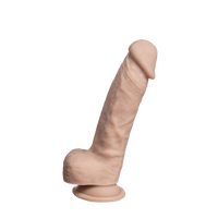 Silexd dildo with suction cup 17.8 cm Real Skin Model 1 7" Flesh