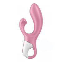 Pompowany wibrator Air Pump Bunny 2 light red Satisfyer 