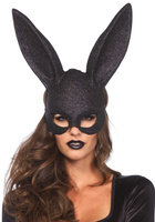 Maska królika Glitter Masquerade Rabbit Mask Black Leg Avenue